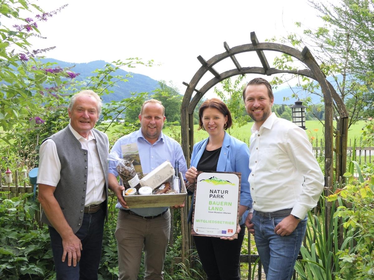 Pressefrühstück beim Aubauernhof © Naturpark Bauernland