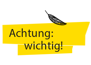 Achtung: wichtig!