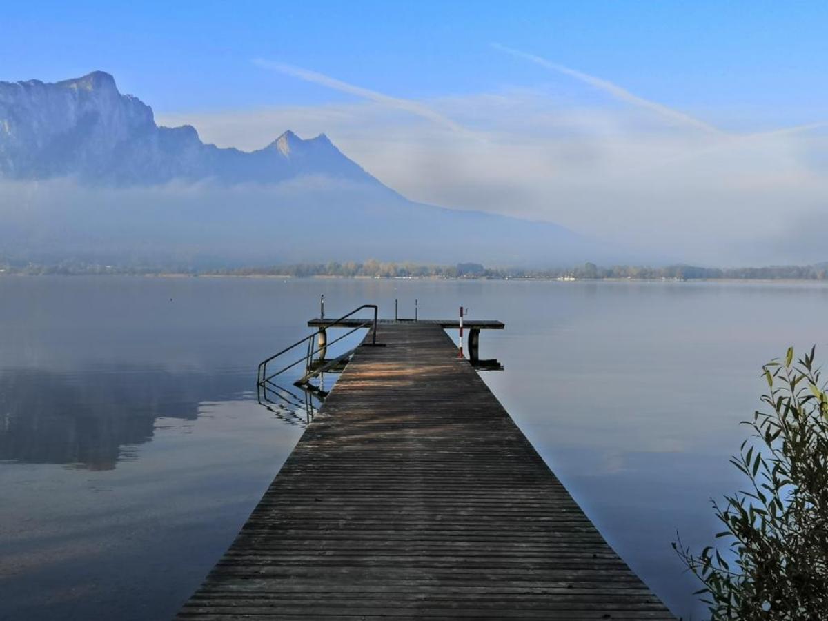 Steg in Innerschwand © Naturpark Bauernland