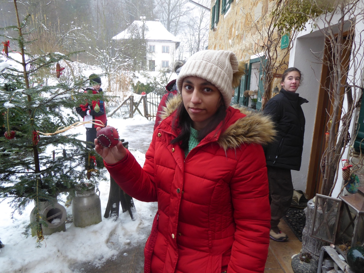 Christbaum schmücken mit essbarem Schmuck