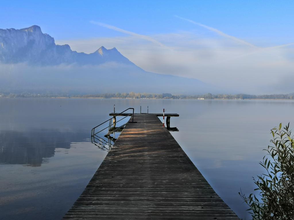 Morgenstimmung am Badeplatz Loibichl