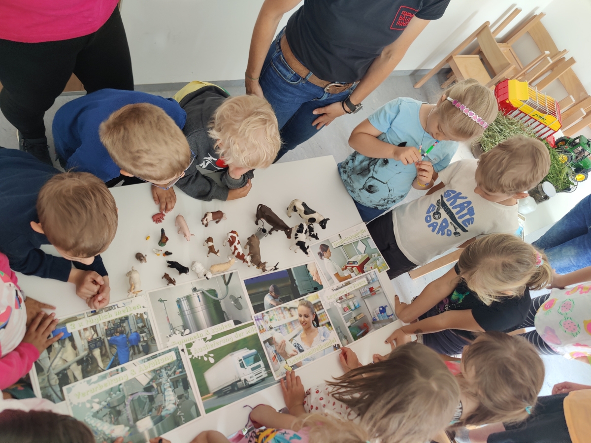 Milch-Workshop im Kindergarten Tiefgraben