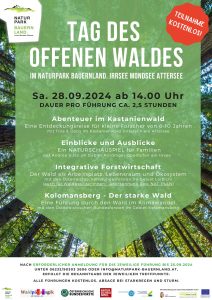 Flyer Tag des offenen Waldes 2024